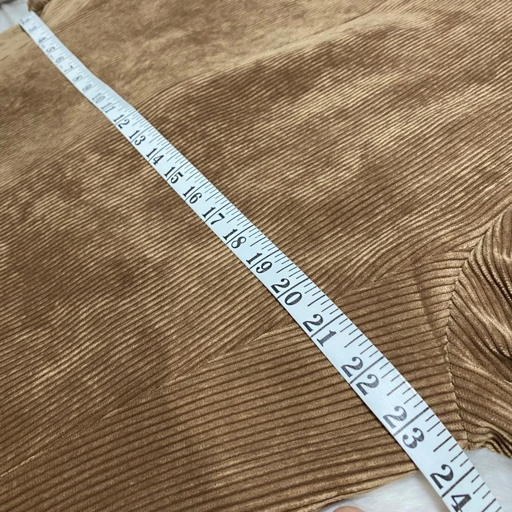 VALONTINOR Men's Wide Wale Corduroy Blazer Jacket Tan Single Breasted Sport Coat